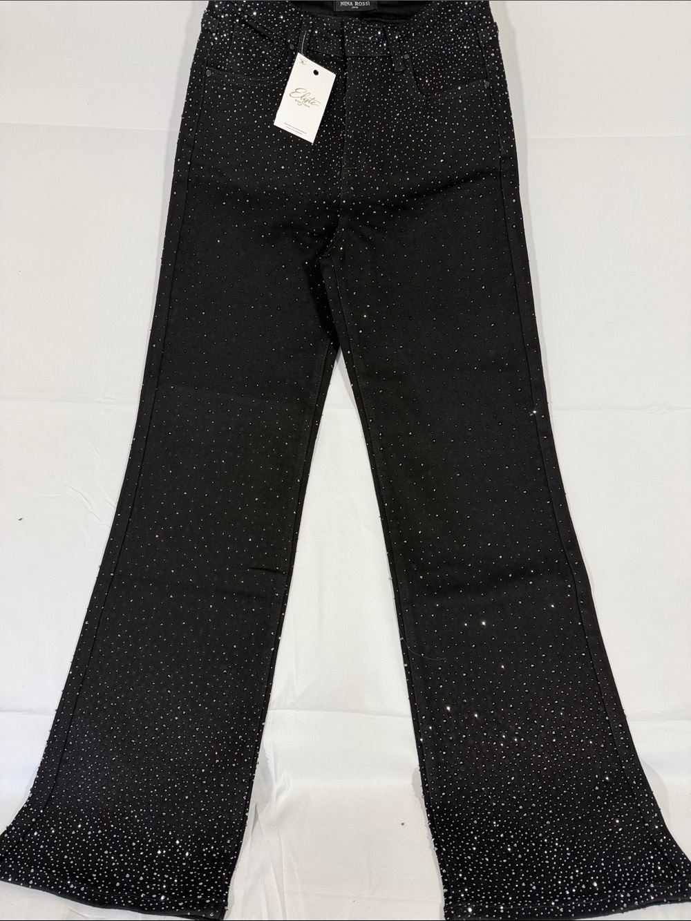 Women's Black Embellished Jeans